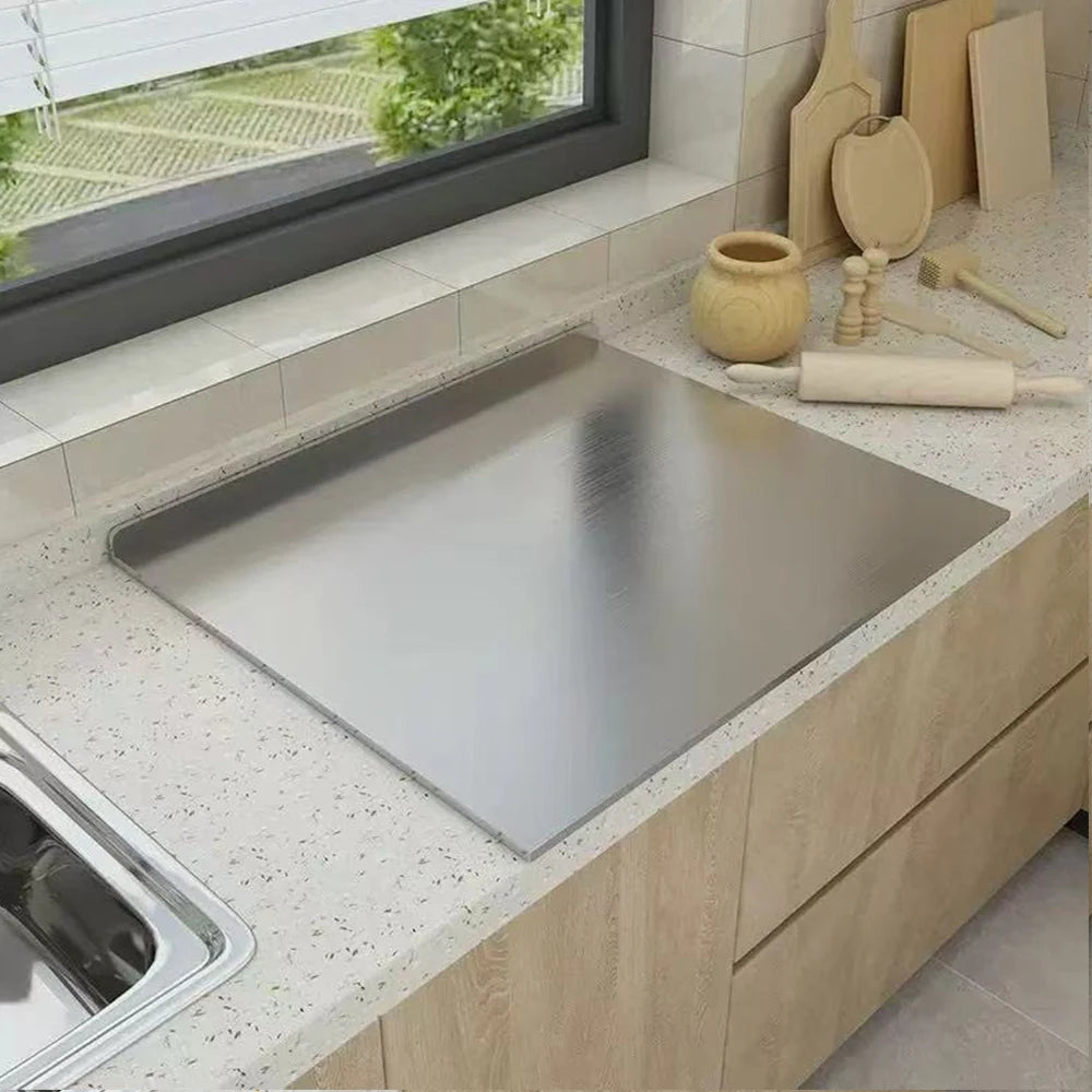 L-Shape Stainless Steel Double-Sided Chopping Board 🔪✨