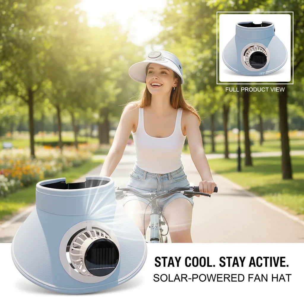 SolarBreeze Fan Hat ☀️🧢🌬️