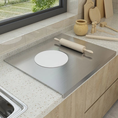 L-Shape Stainless Steel Double-Sided Chopping Board 🔪✨