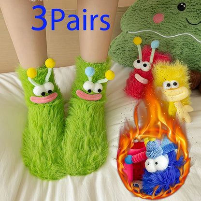 Fuzzy Monster Socks 🧦 👹