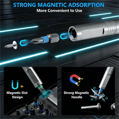 24-in-1 Magnetic Ratchet Screwdriver Set 🔧