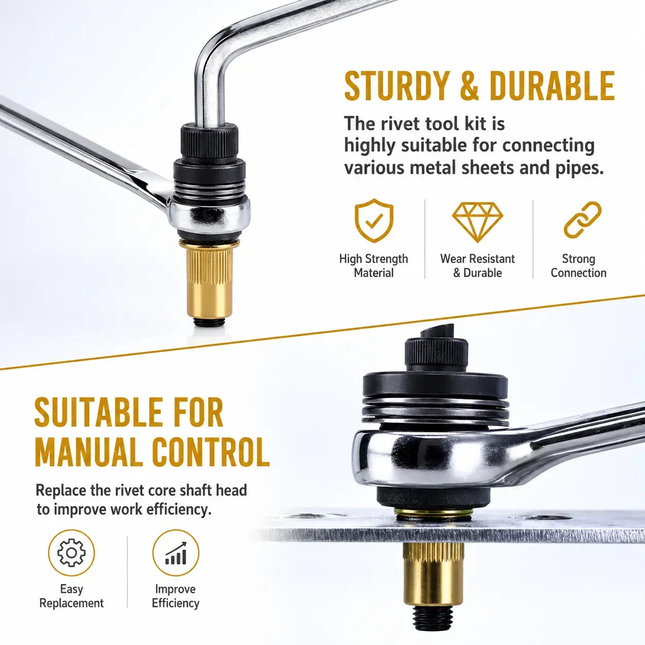 RivetPro 🔩 Threaded Rivet Nut Tool Kit