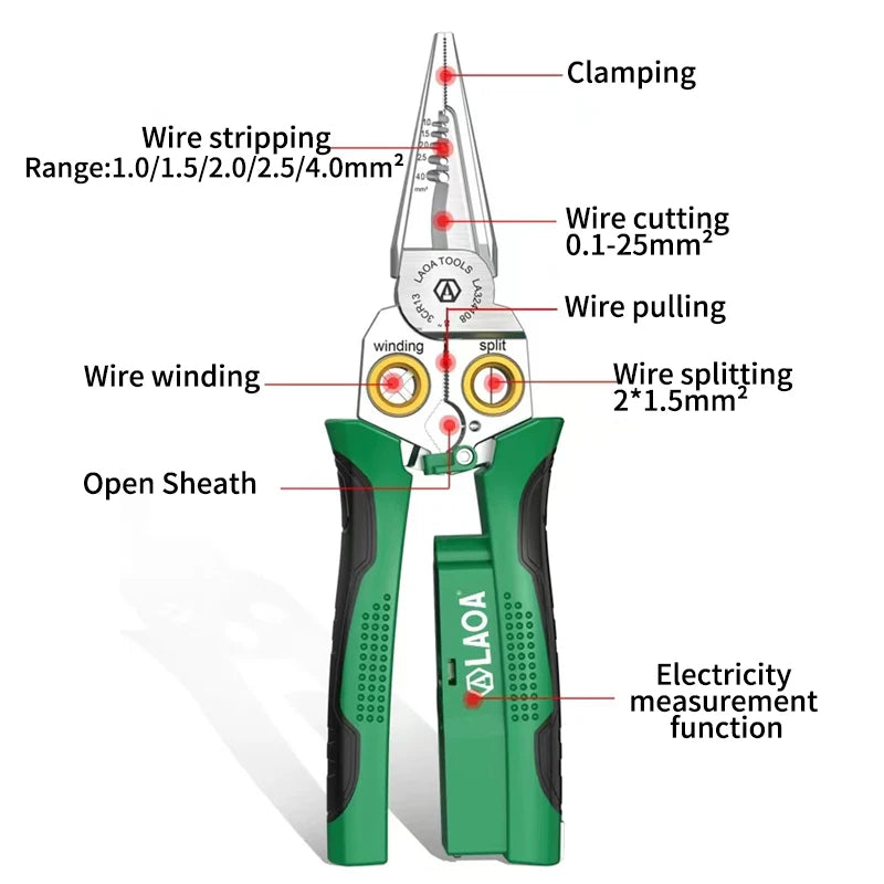VoltGrip™ ⚡ 8-in-1 Wire Stripping Pliers