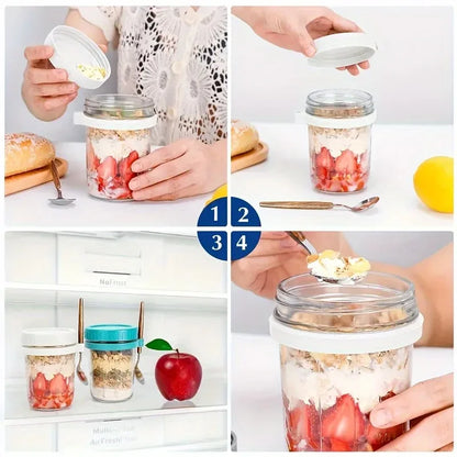 Overnight Oats Glass Jars 🫙