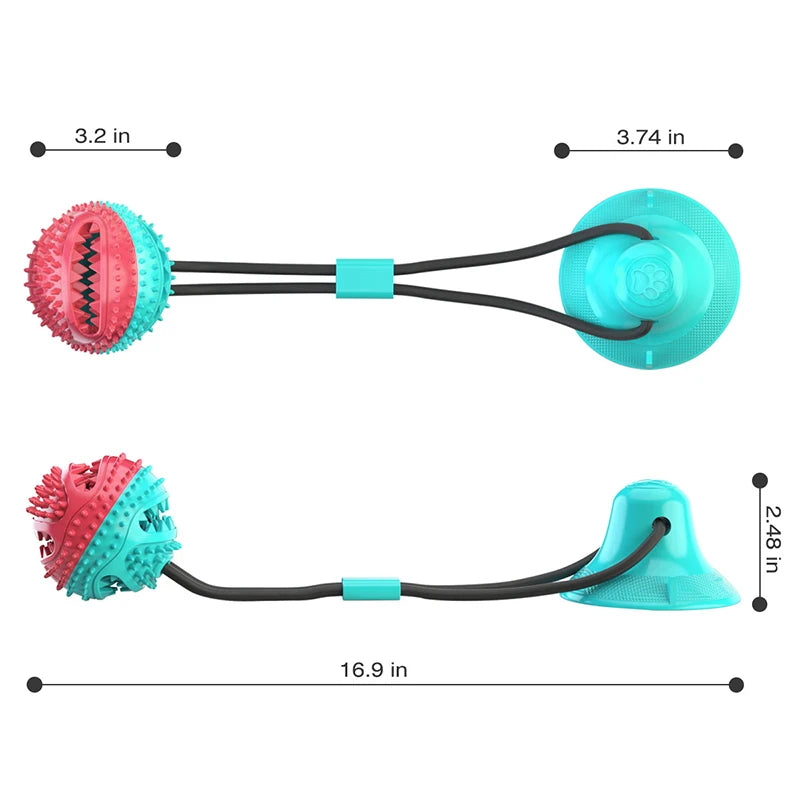Suction Cup Rope Dog Toy/Treat Feeder 🦴 (For Large Dogs)