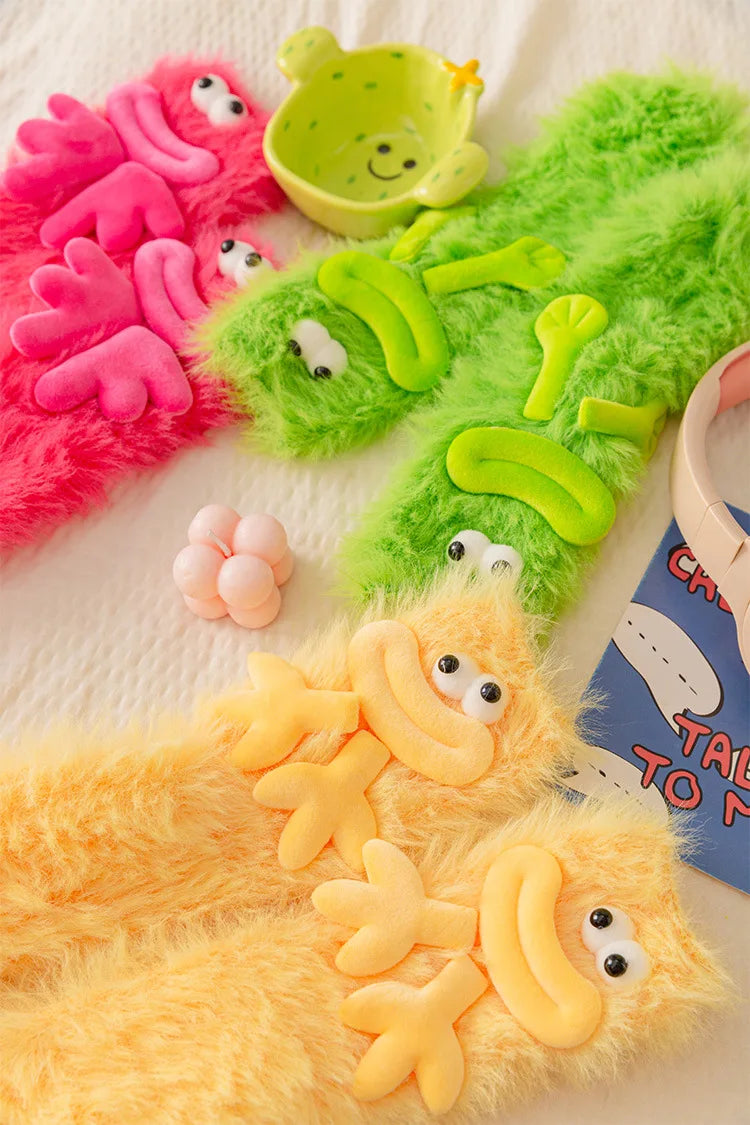 Fuzzy Monster Socks 🧦 👹