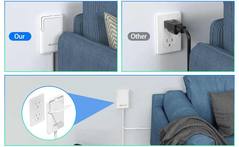 Slim Socket Extension Cord 🔌