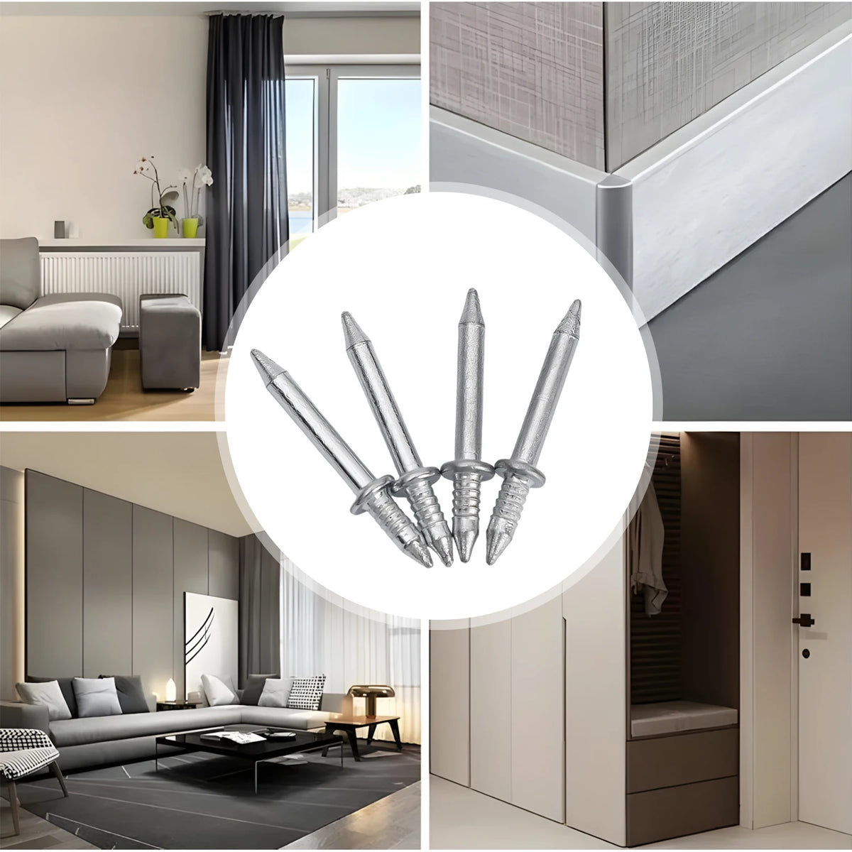NoTrace™ Double-Headed Wall Fixing Nails 🔨