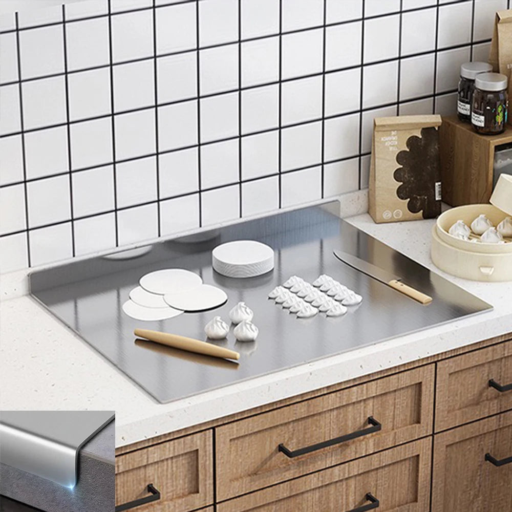 L-Shape Stainless Steel Double-Sided Chopping Board 🔪✨