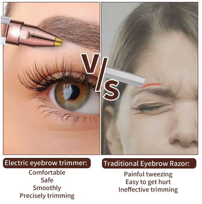 GlowTrim 2-in-1 Facial & Eyebrow Trimmer ✨