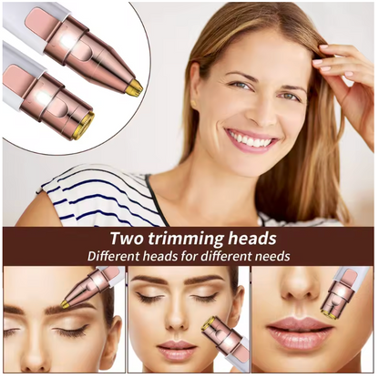 GlowTrim 2-in-1 Facial & Eyebrow Trimmer ✨