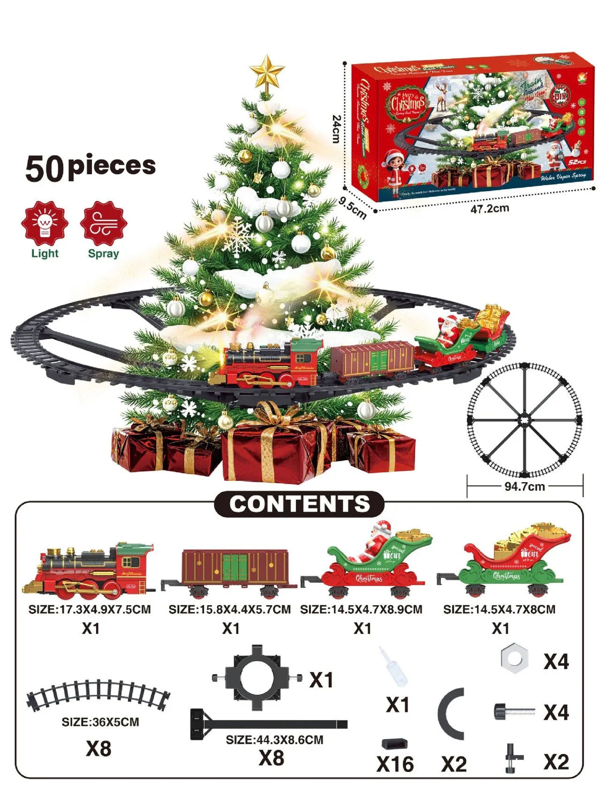 Tree Train Set Christmas Tree Train Set 🎄🚂 – Galactic Goods