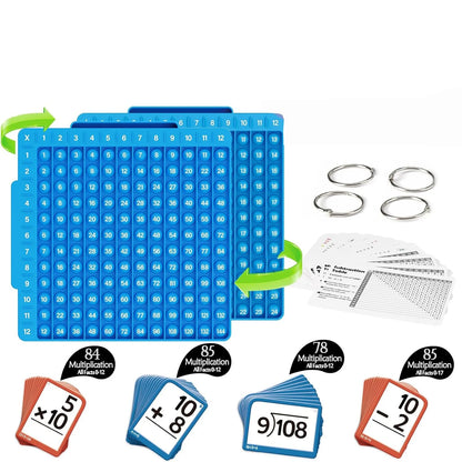 Math Bubble Board & Flash Card Set 🧠
