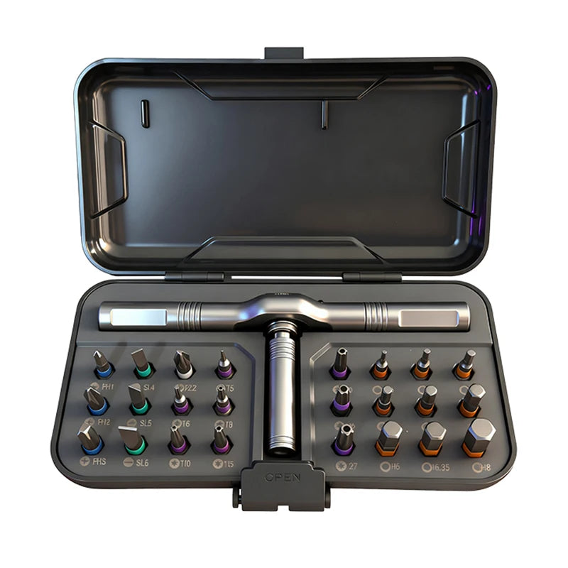 24-in-1 Magnetic Ratchet Screwdriver Set 🔧