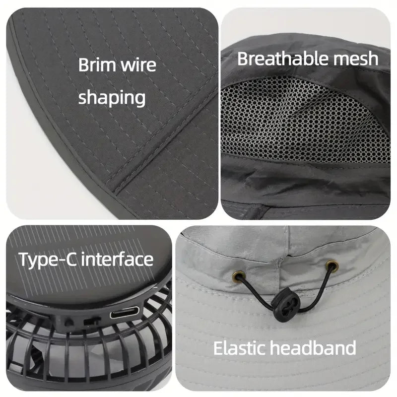 SolarBreeze Fan Hat ☀️🧢🌬️