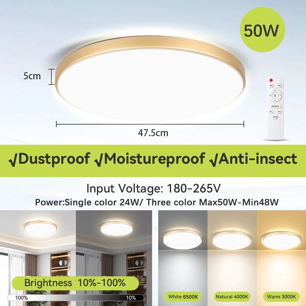 AuraGlow Smart RGB Ceiling Lamp ✨