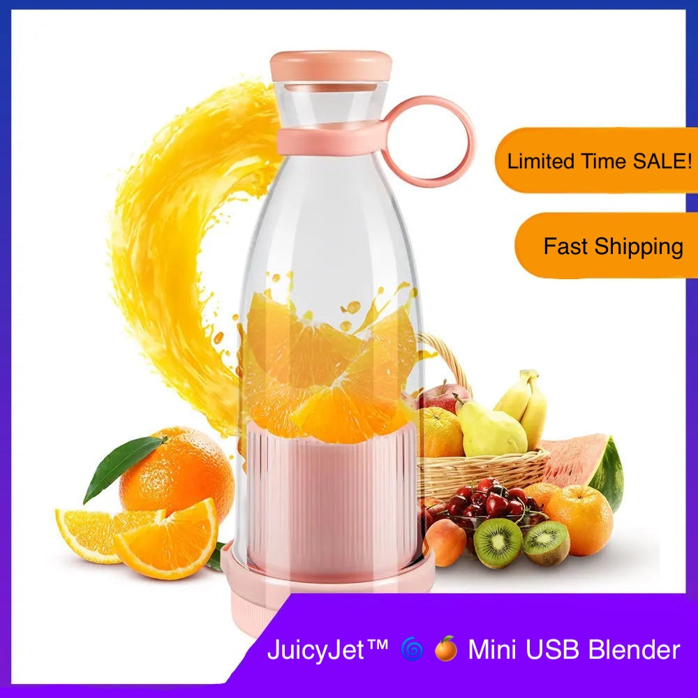 JuicyJet™ 🌀 🍊 Mini USB Blender